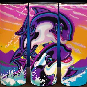 Lisa Frank 90s Max Splash Killer Whale Full Image Tumbler 20oz